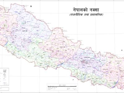 New map of Nepal