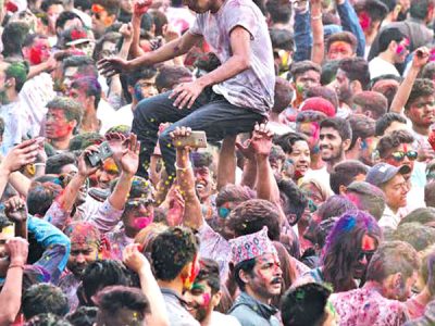 Holi festival in Nepal