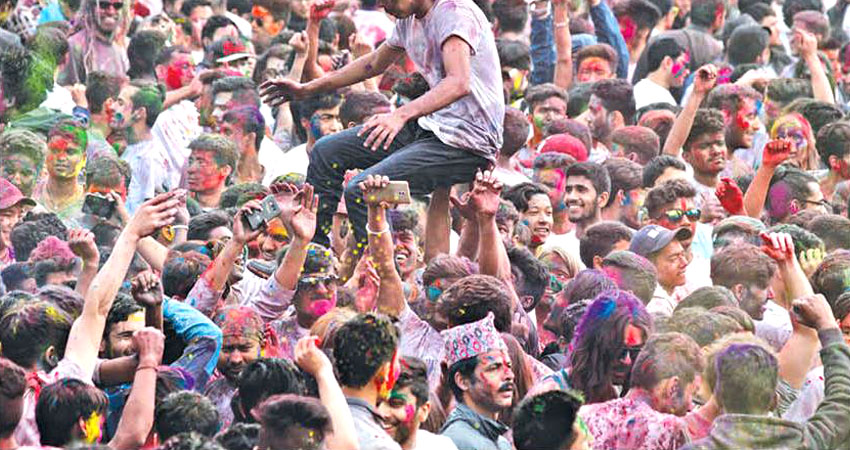 Holi festival Nepal