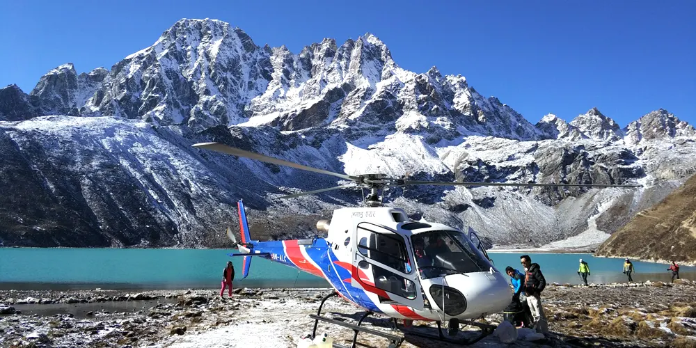 everest base camp gokyo lake helicopter trek