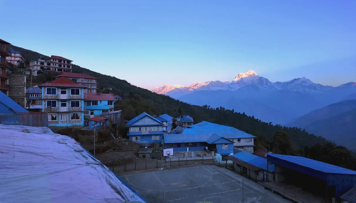 Sunrise view from Ghorepani