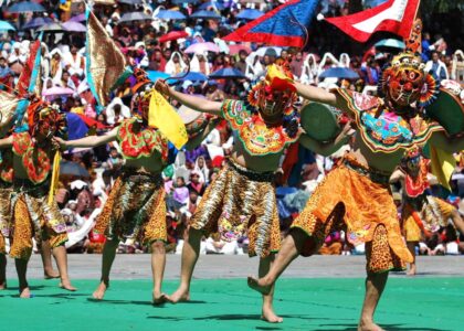 Thimphu Tshechu Mask dance also known as Cham